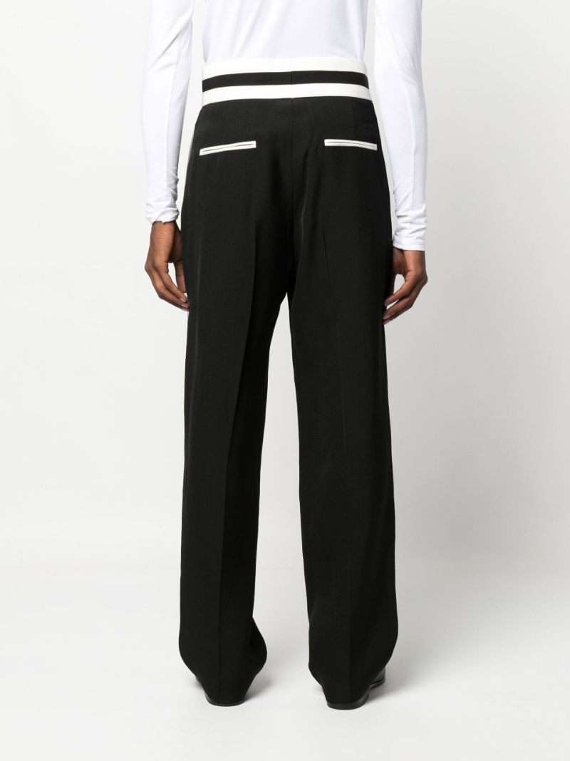 Black Cumberbund Trousers