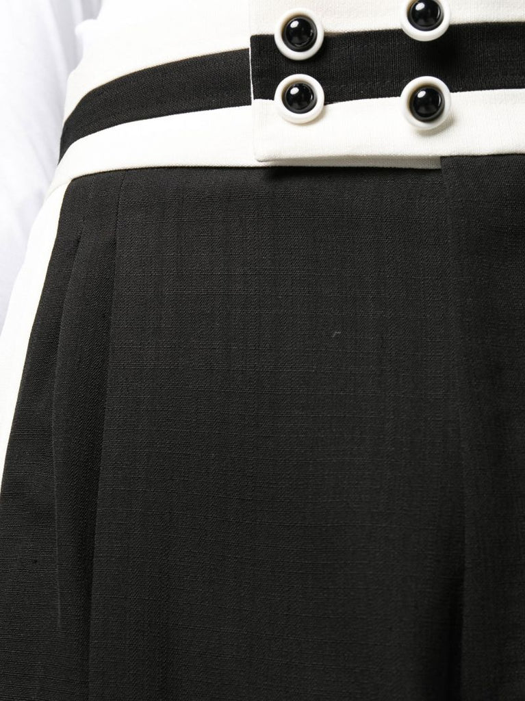 Black Cumberbund Trousers