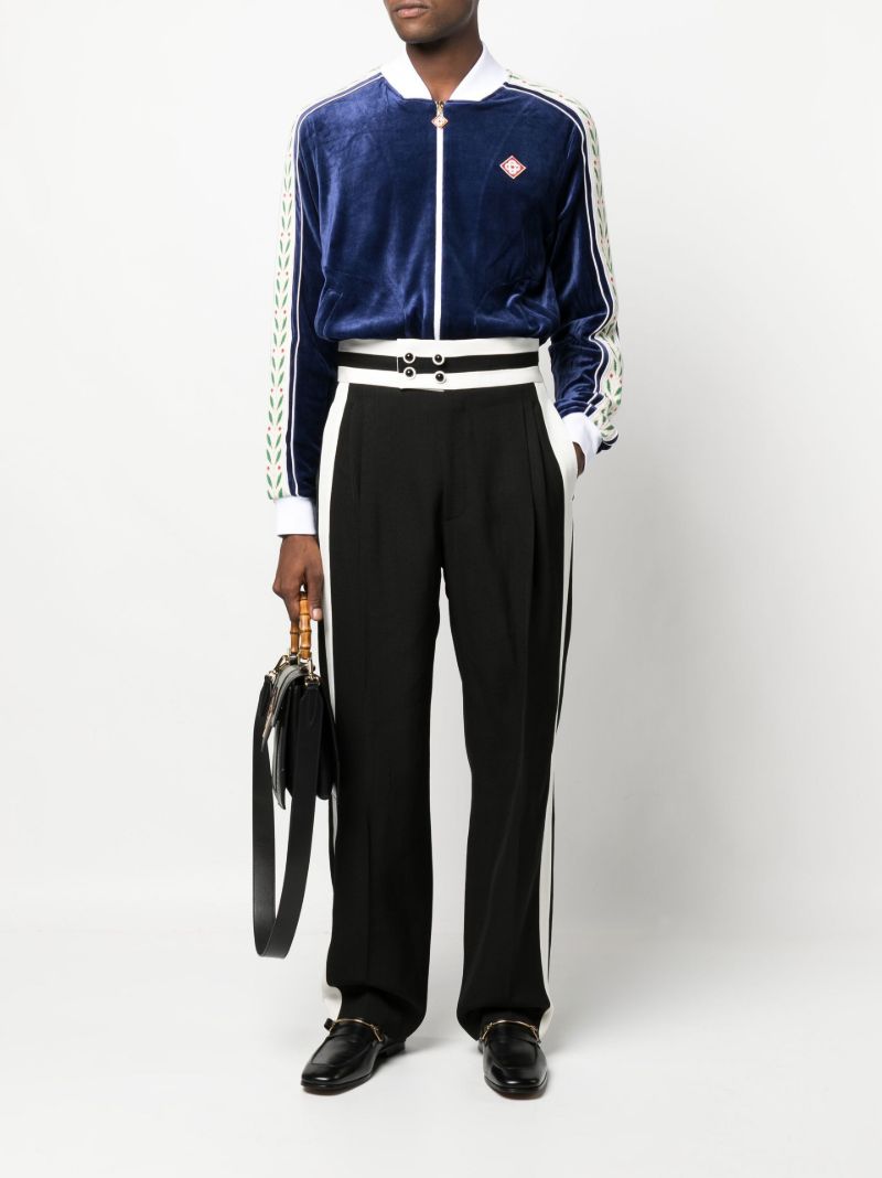 Black Cumberbund Trousers