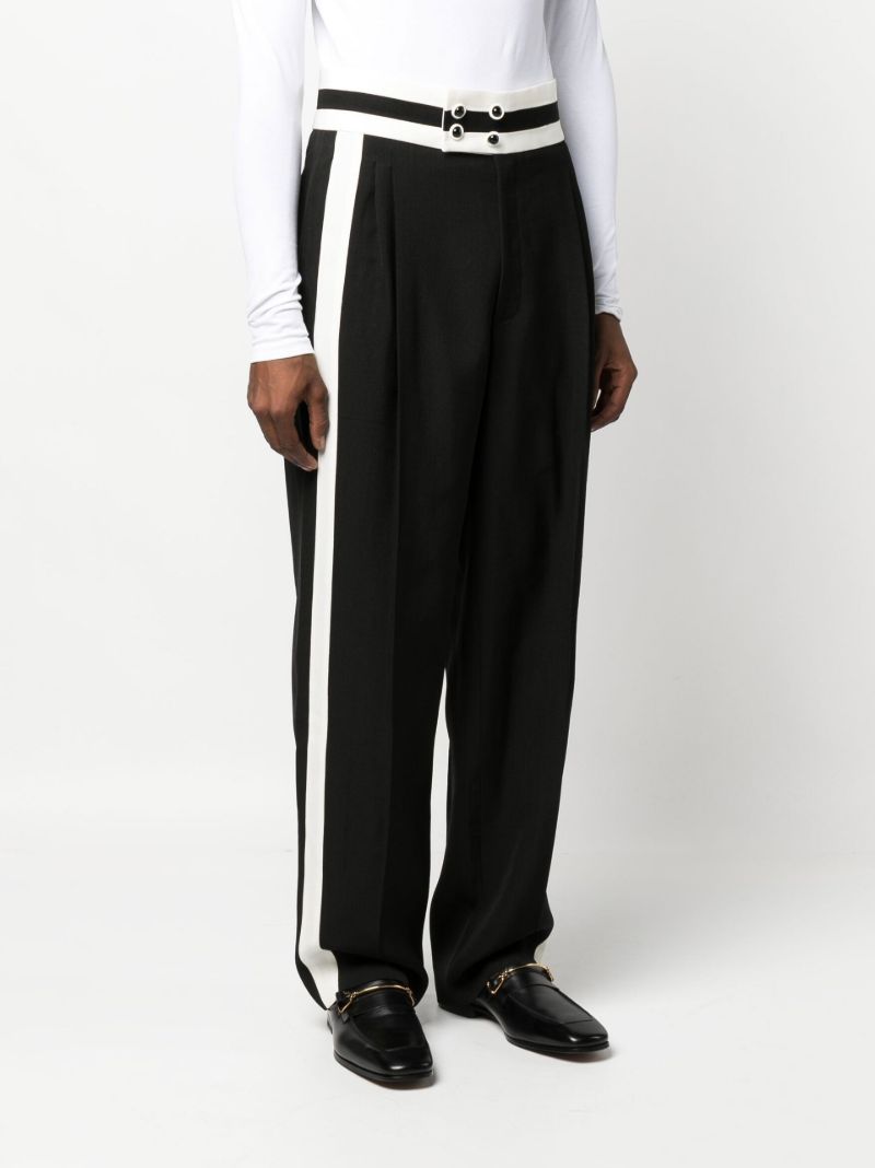 Black Cumberbund Trousers