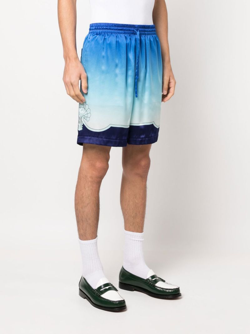 Blue Archway Place VendÃ_x0083_Â´me Silk Shorts
