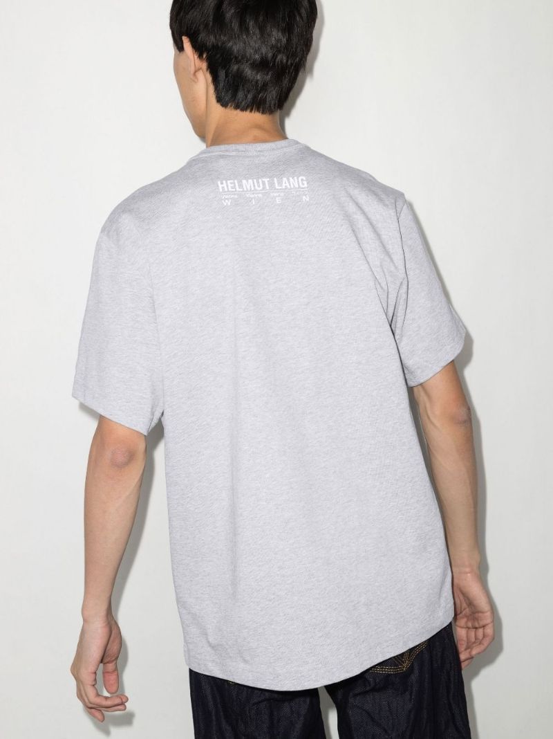 Grey Vienna No.5 Print Cotton T-shirt