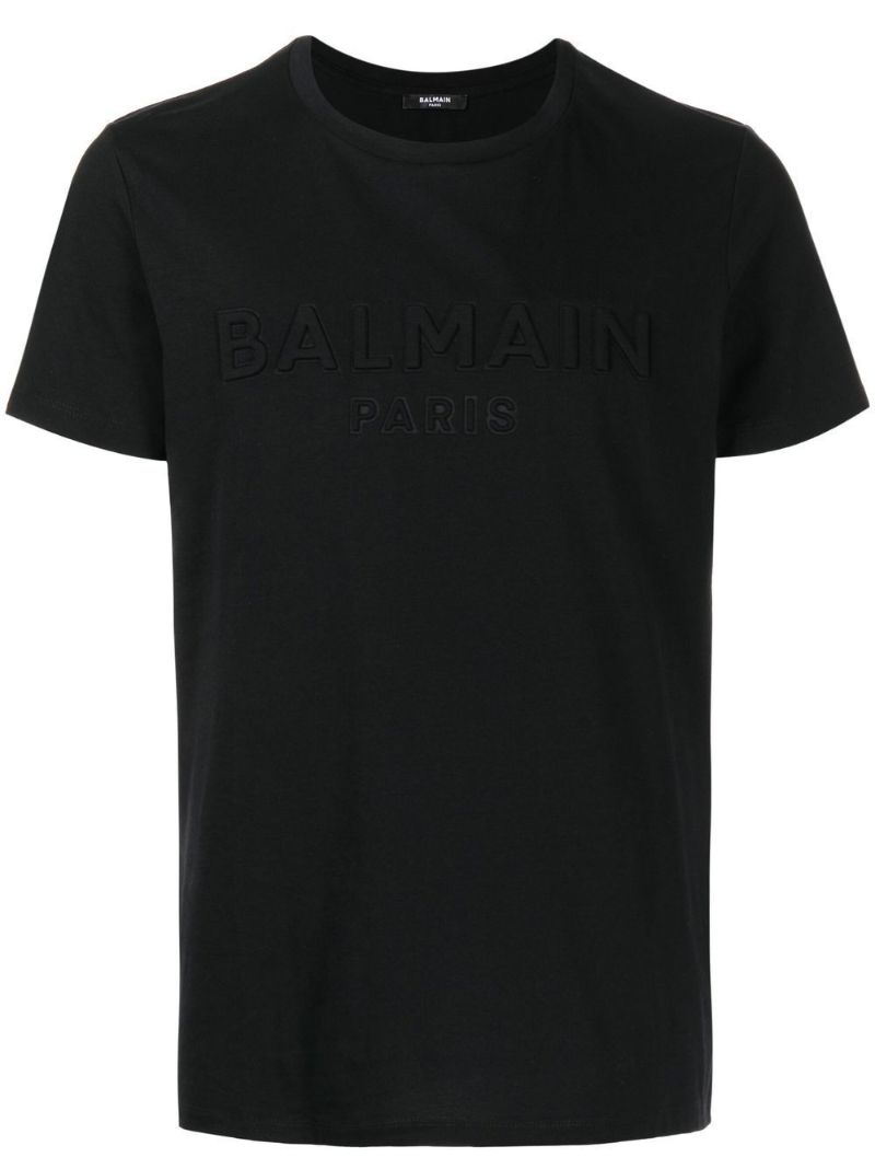 Black Embossed Logo T-shirt