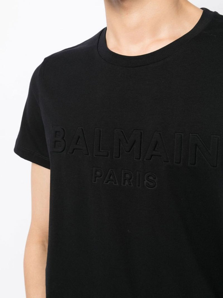 Black Embossed Logo T-shirt