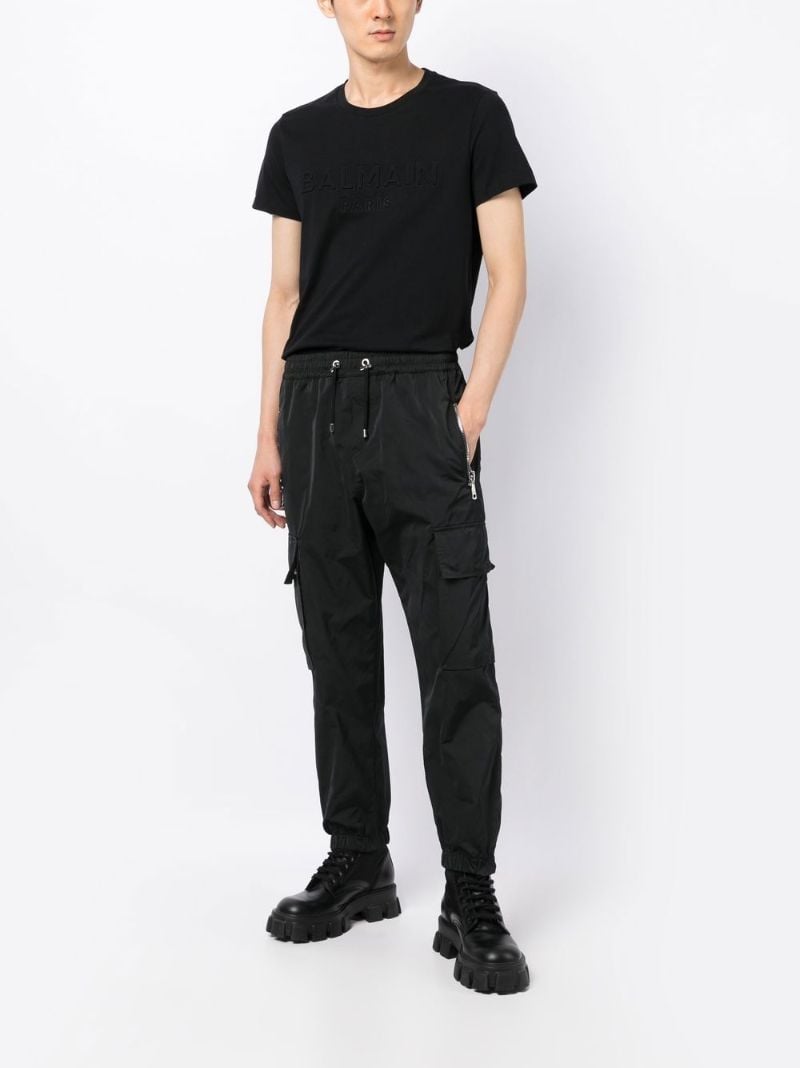 Black Embossed Logo T-shirt