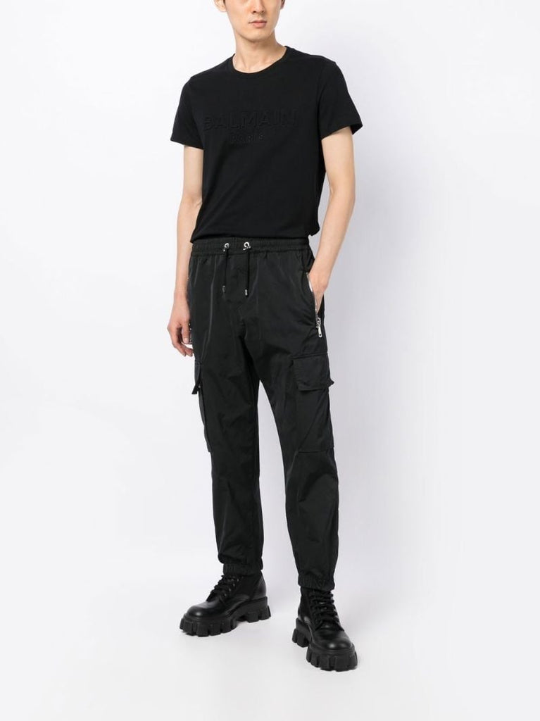 Black Embossed Logo T-shirt