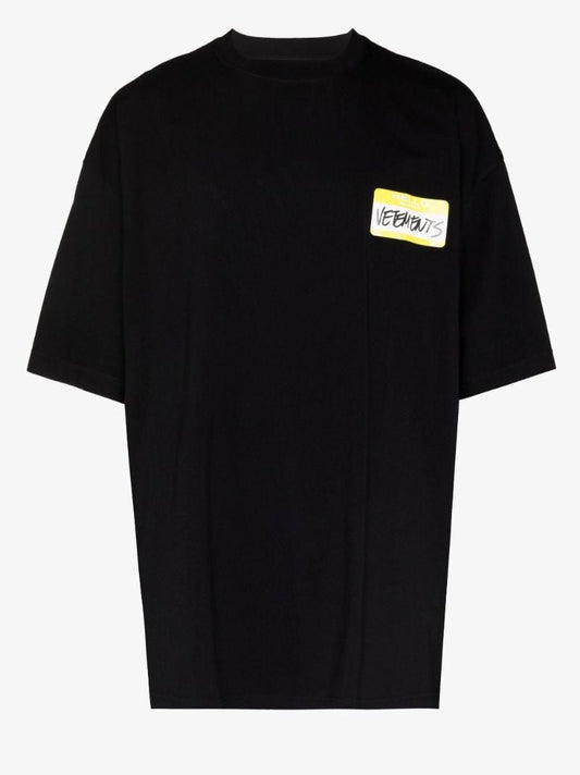 Black My Name Is Cotton T-shirt