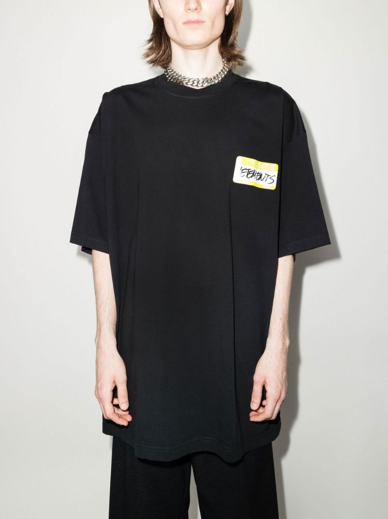 Black My Name Is Cotton T-shirt