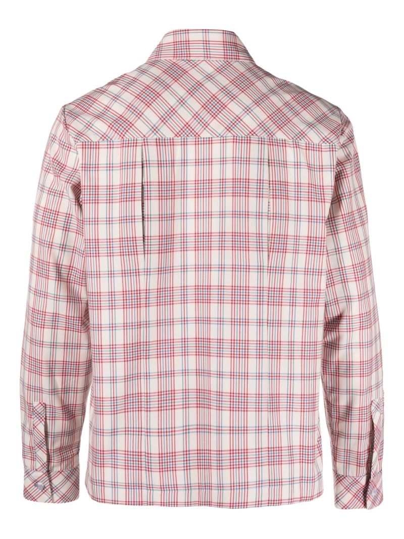 Neutral Gingham Print Shirt