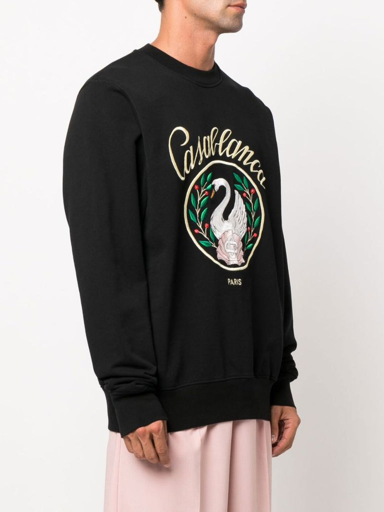 Black Emblem De Cygne Sweatshirt
