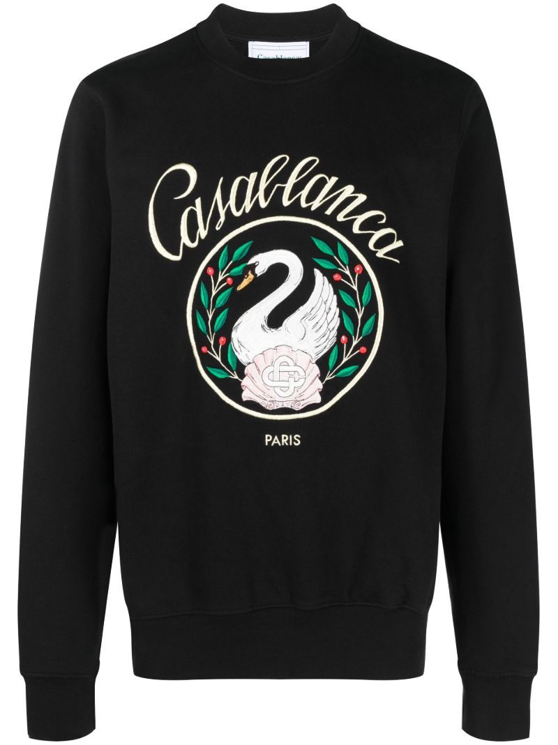 Black Emblem De Cygne Sweatshirt