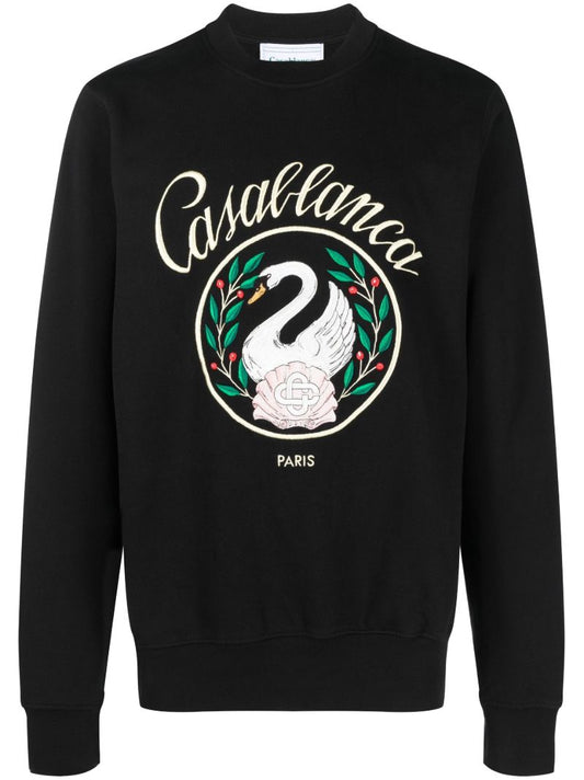 Black Emblem De Cygne Sweatshirt