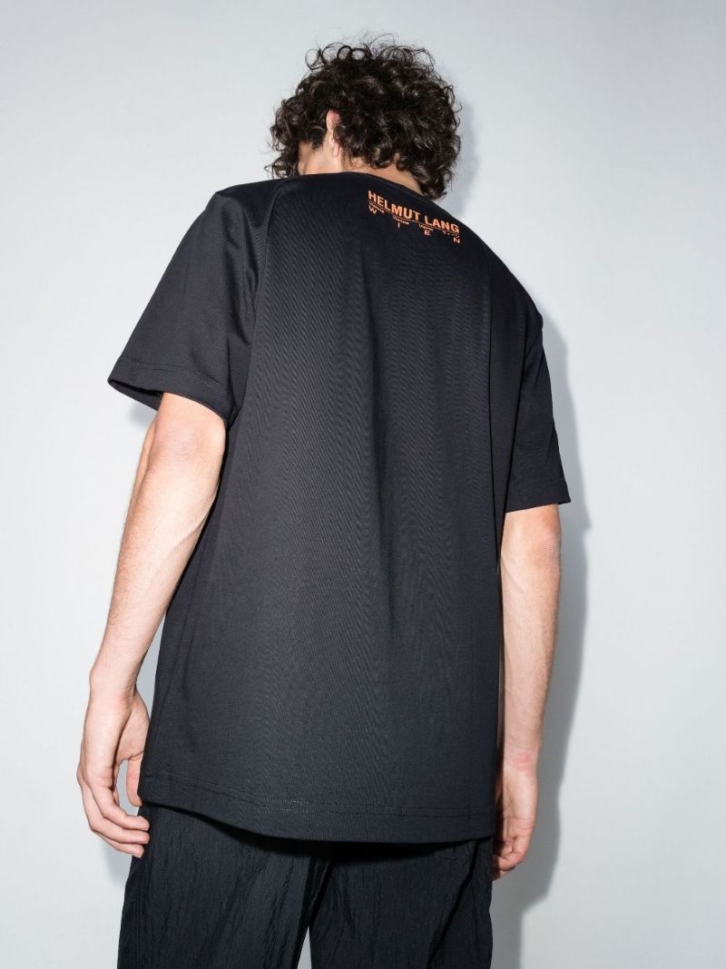 Black Vienna No.2 Print Cotton T-shirt
