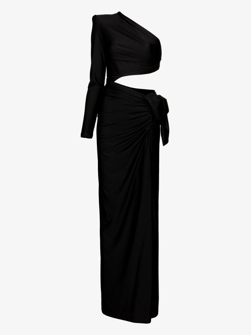 Black Cutout Maxi Dress