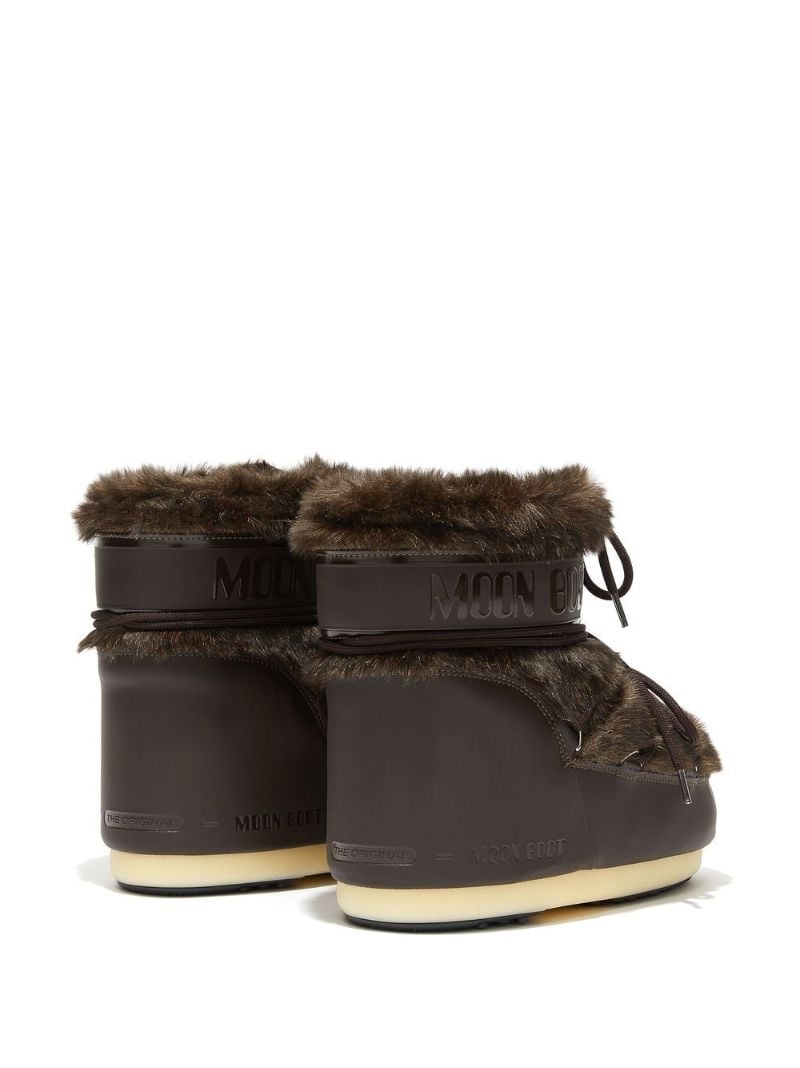 Brown Icon Faux Fur Ankle Boots