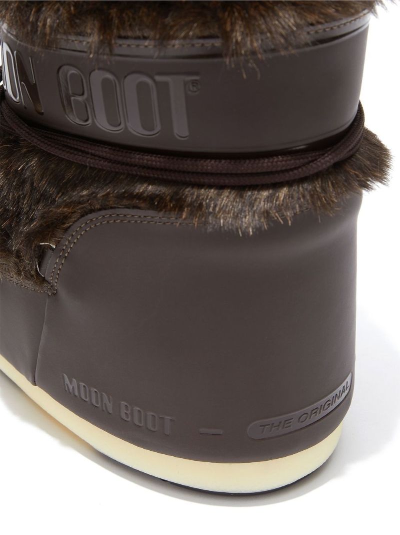 Brown Icon Faux Fur Ankle Boots
