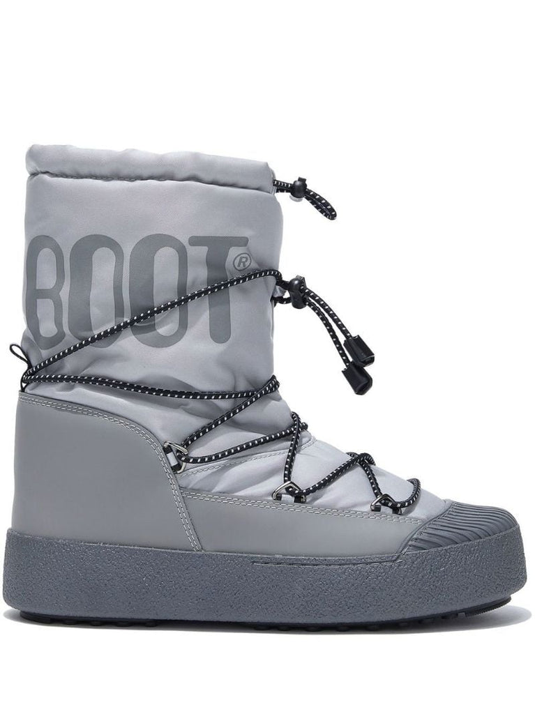 Grey Icon Low Ankle Boots