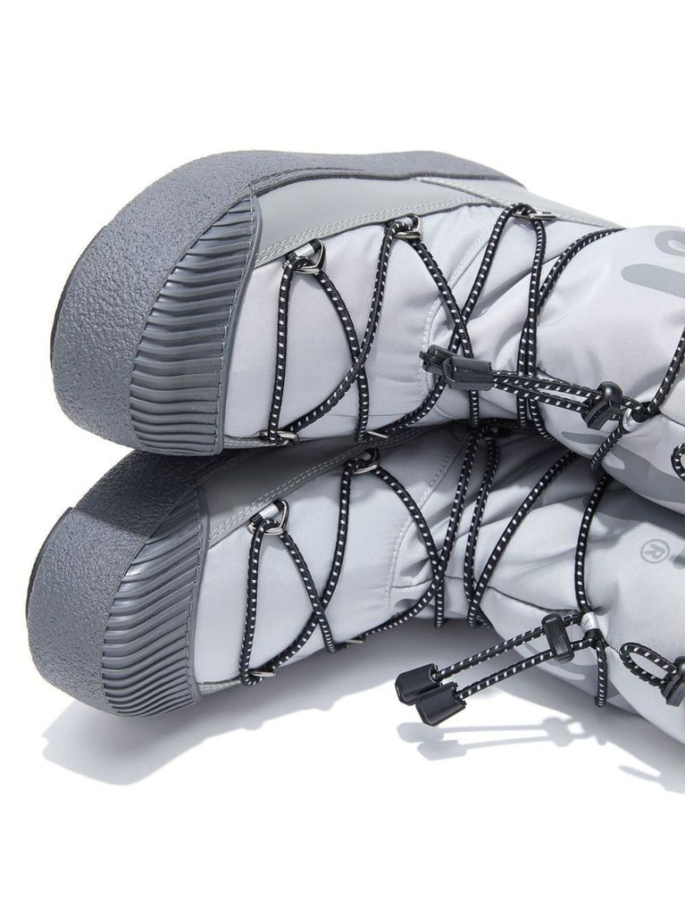 Grey Icon Low Ankle Boots