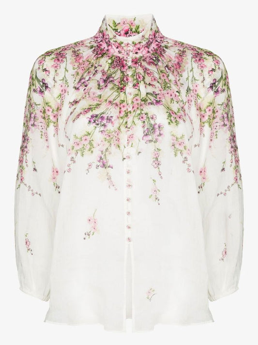 White Jude Billow Blouse