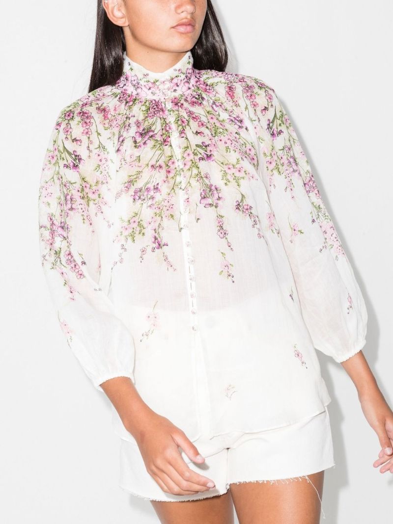 White Jude Billow Blouse