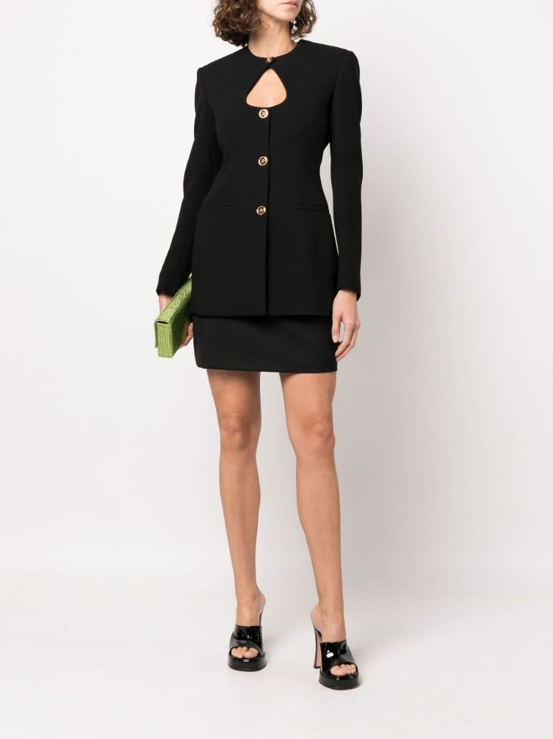 Black Medusa Cutout Jacket