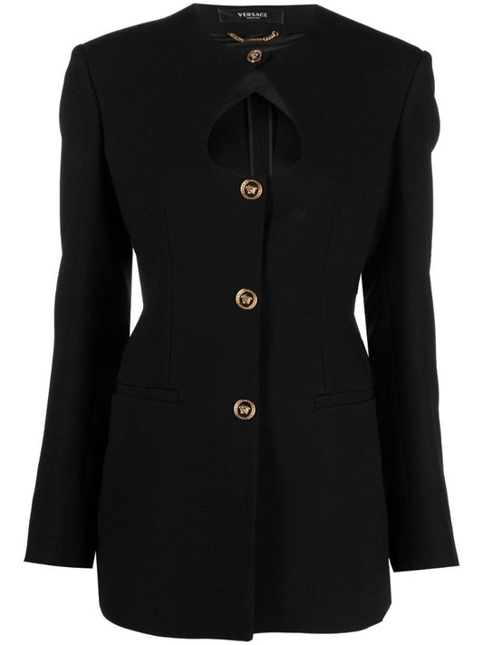 Black Medusa Cutout Jacket