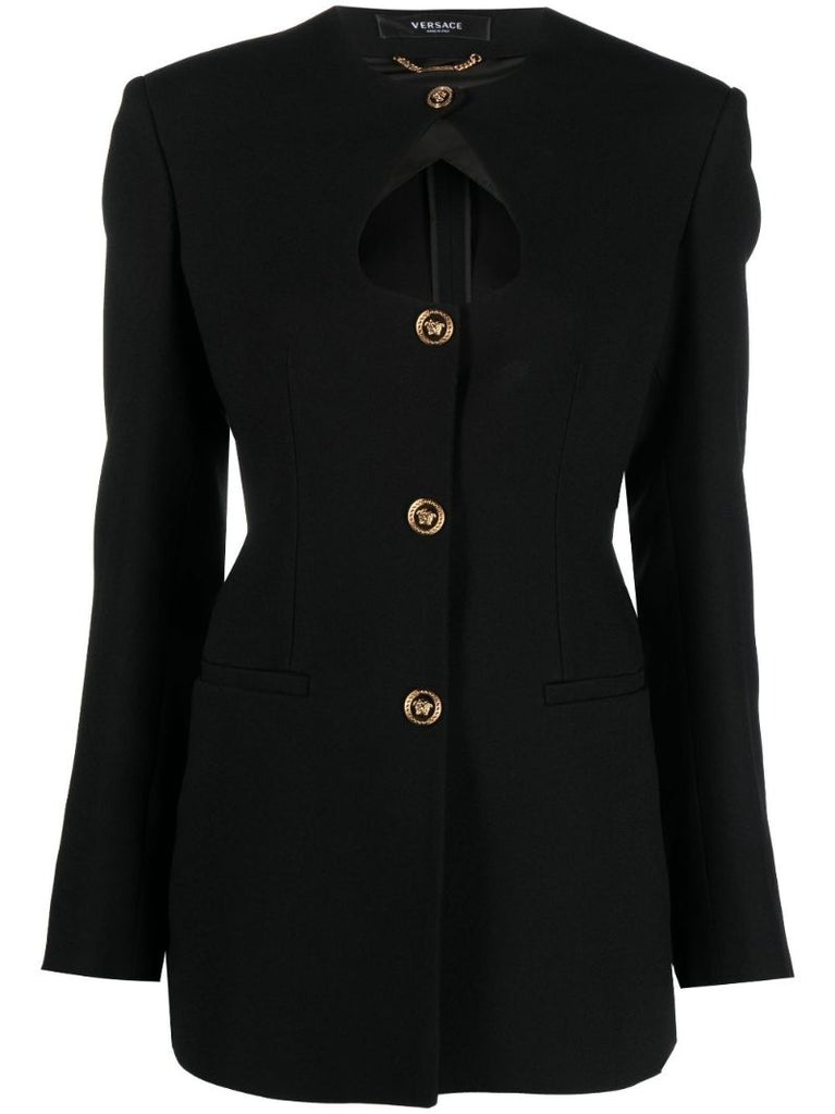 Black Medusa Cutout Jacket