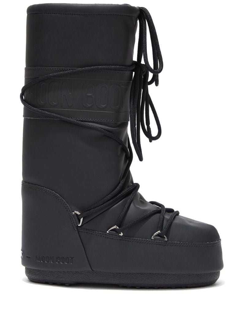 Black Icon Tall Rubber Boots