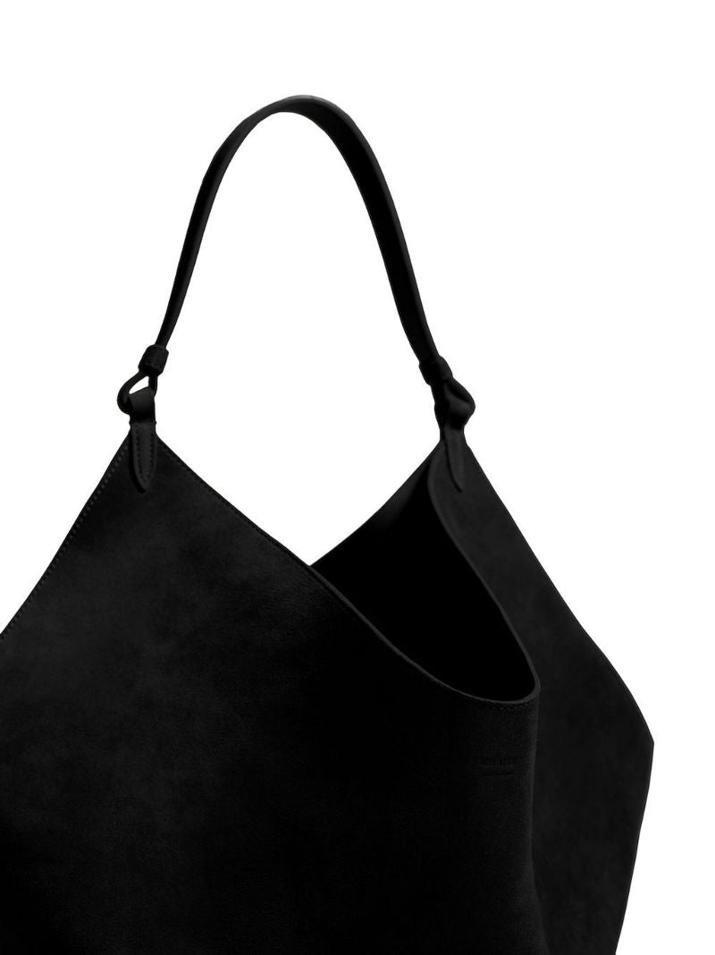 Black the Medium Lotus Suede Tote Bag