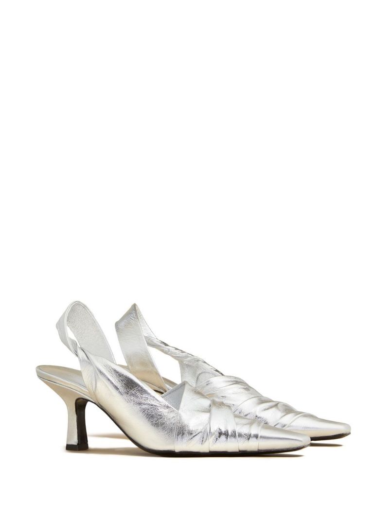 Silver the Water 65 Leather Pumps