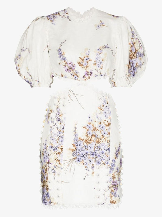 White Jude Cutout Mini Dress