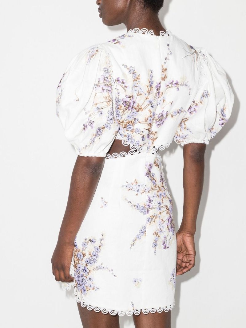 White Jude Cutout Mini Dress