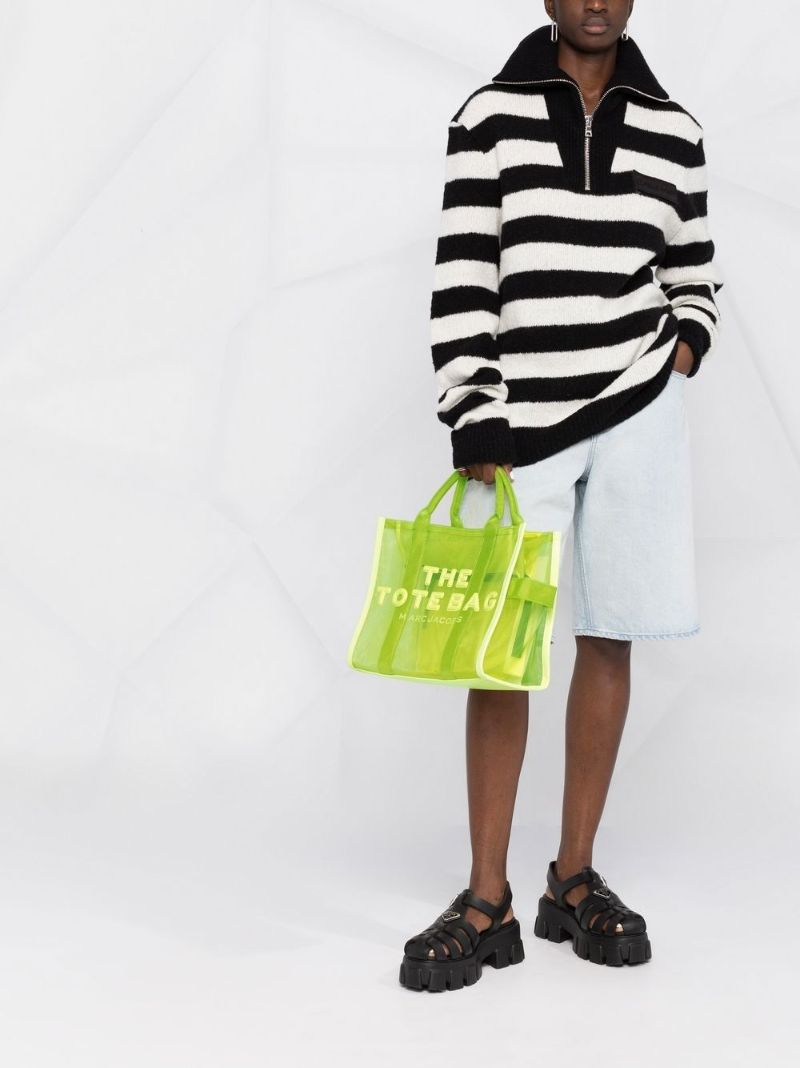Green Medium the Mesh Tote Bag