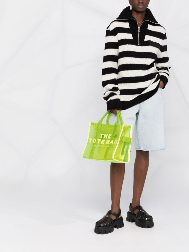 Green Medium the Mesh Tote Bag