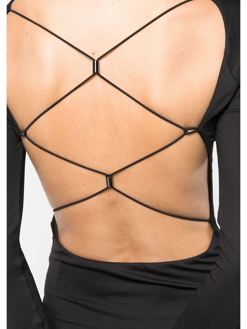 Black Eden Open-back Midi Dress