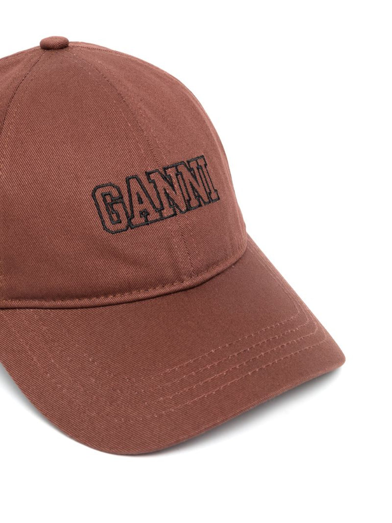 Brown Software Logo Cotton Baseball Cap