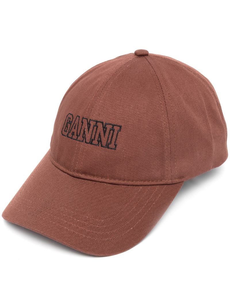Brown Software Logo Cotton Baseball Cap