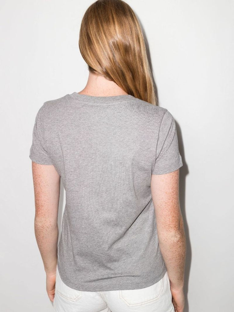 Grey Rose Logo Print T-shirt