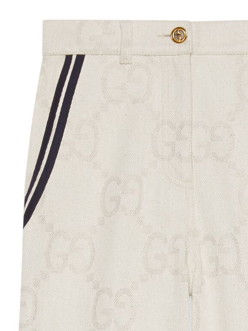 Neutral Maxi Gg Wide-leg Trousers