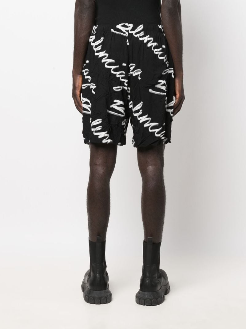Black Logo Bermuda Shorts