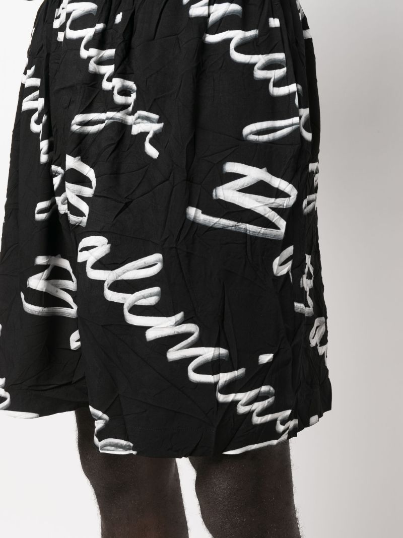 Black Logo Bermuda Shorts