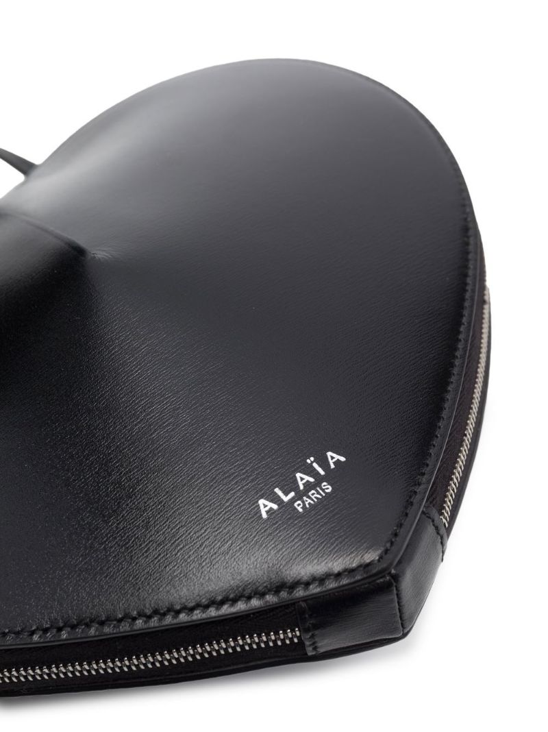 Black Le Couer Leather Cross Body Bag
