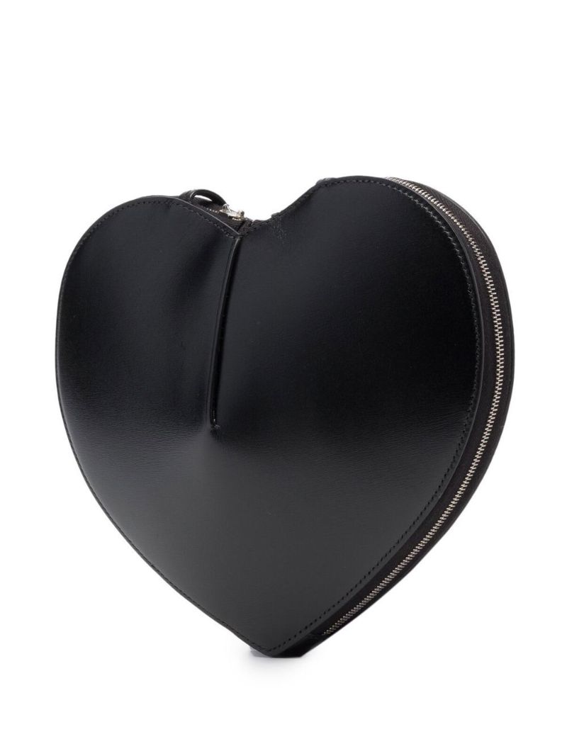 Black Le Couer Leather Cross Body Bag