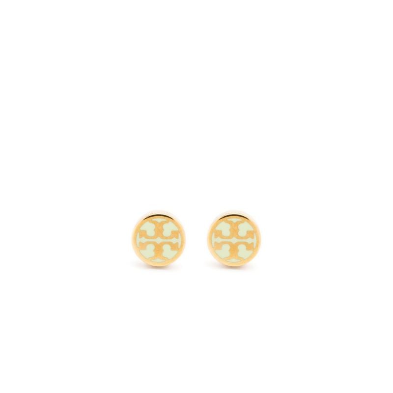 Gold-tone Double T Logo Stud Earrings