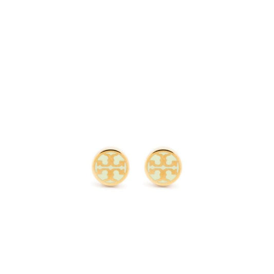 Gold-tone Double T Logo Stud Earrings