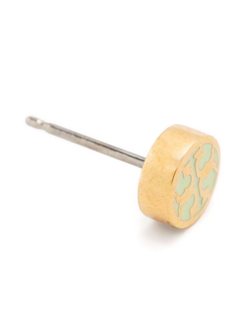 Gold-tone Double T Logo Stud Earrings