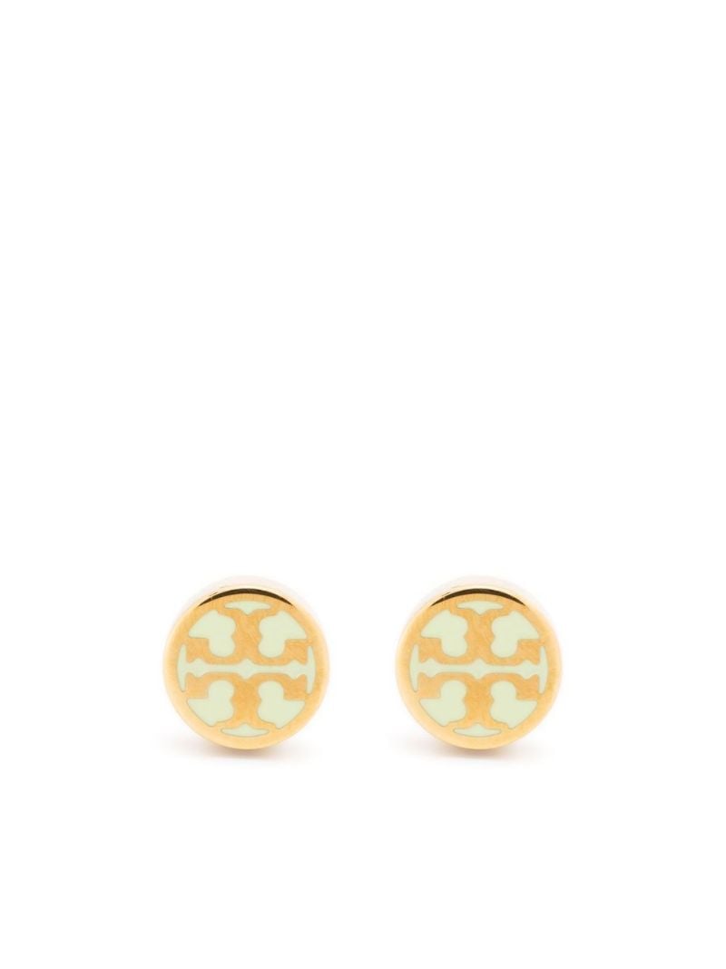 Gold-tone Double T Logo Stud Earrings