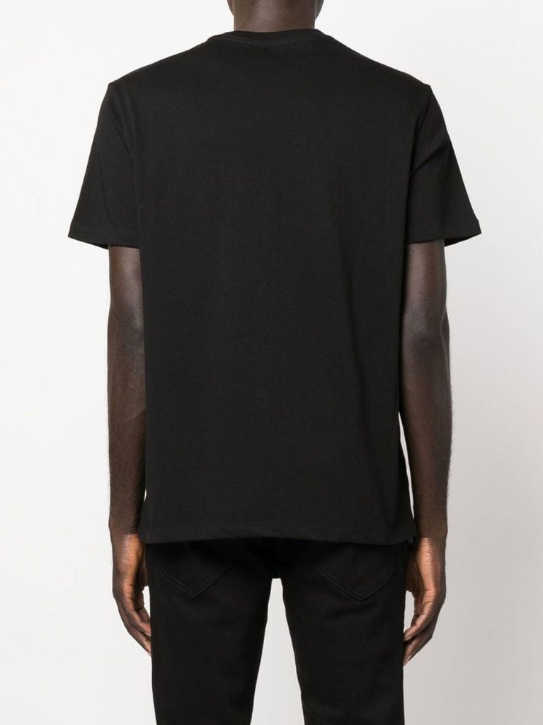 Black Flower Logo Short Sleeve T-shirt