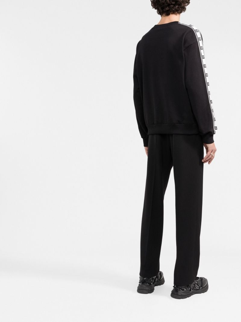 Black Logo Tape Cotton Sweatshirt