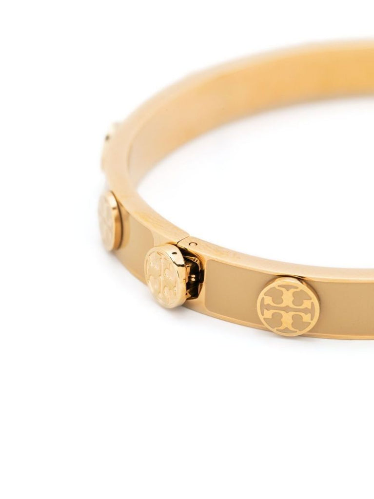 Gold-tone Miller Hinge Stud Bangle Bracelet